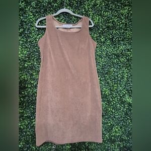 Jessica Howard Tan Sleeveless Mini Dress